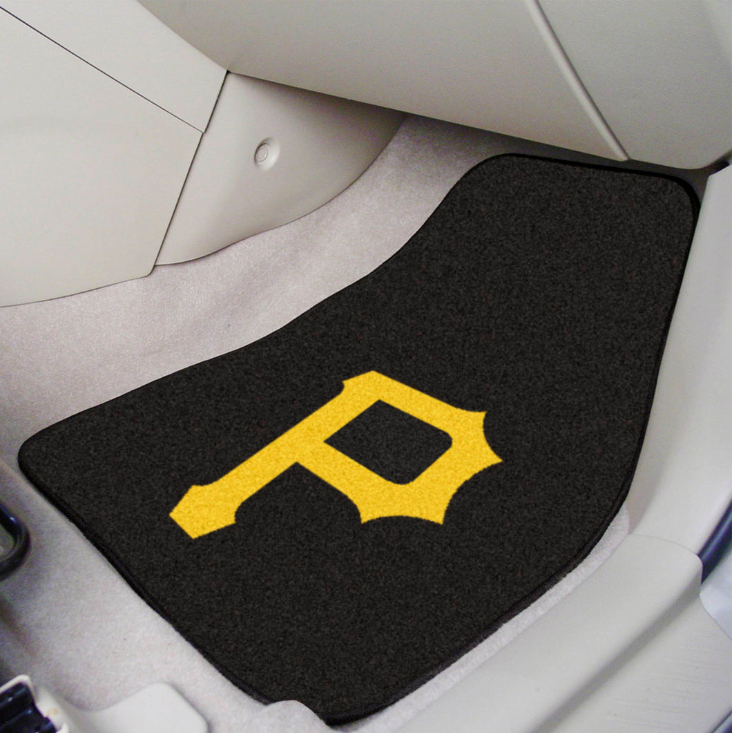 Pittsburgh Pirates 2-piece Carpet Car Mats - 18