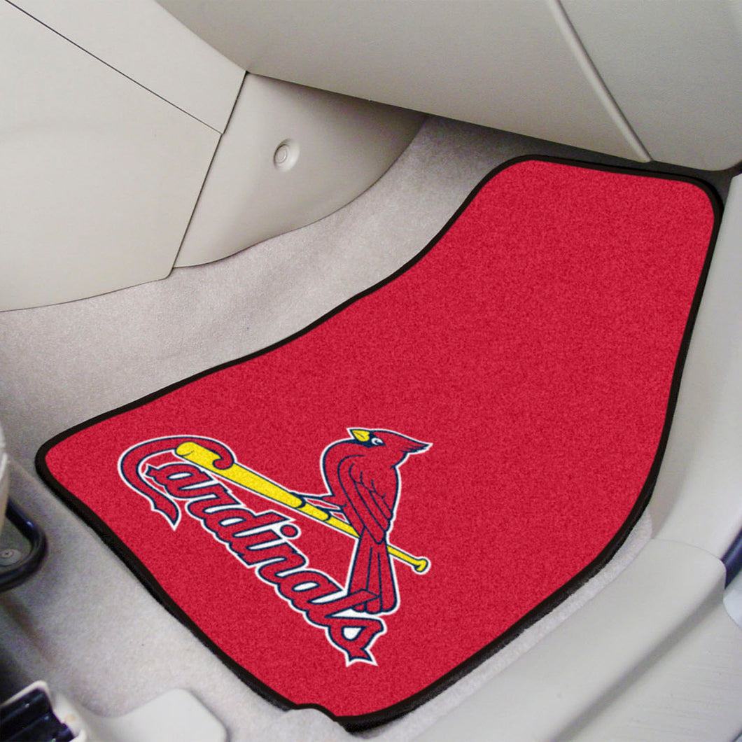 St. Louis Cardinals 2-piece Carpet Car Mats - 18