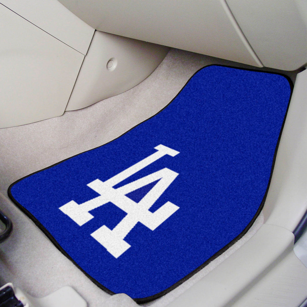 Los Angeles Dodgers 2-piece Carpet Car Mats - 18