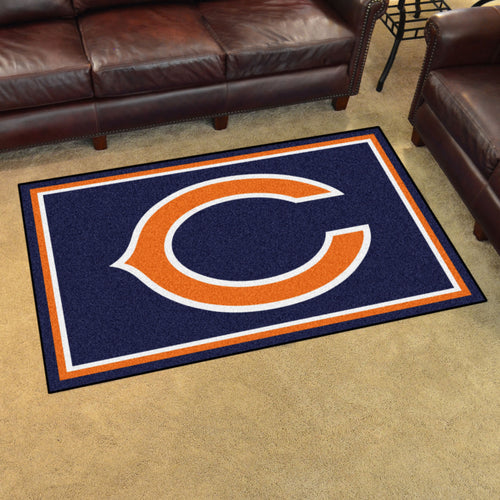 Chicago Bears Plush Area Rugs -  4'x6'