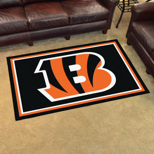 Cincinnati Bengals Plush Area Rugs -  4'x6'