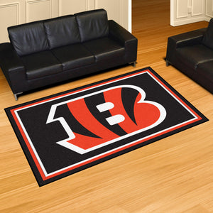 Cincinnati Bengals Plush Area Rugs -  5'x8'