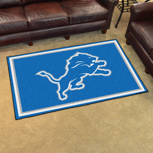 Detroit Lions Plush Area Rugs -  4'x6'