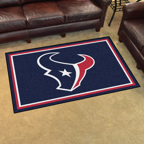 Houston Texans Plush Area Rugs -  4'x6'