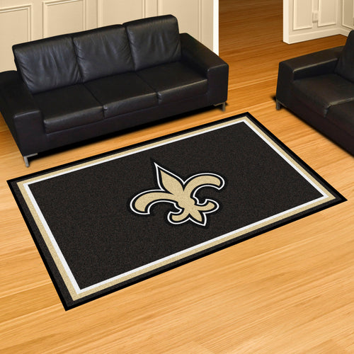 New Orleans Saints Plush Area Rugs -  5'x8'