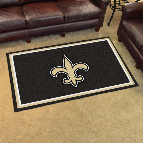 New Orleans Saints Plush Area Rugs -  4'x6'