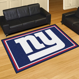 New York Giants Plush Area Rugs -  5'x8'
