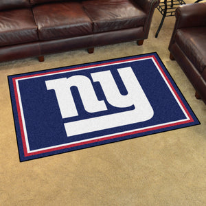 New York Giants Plush Area Rugs -  4'x6'