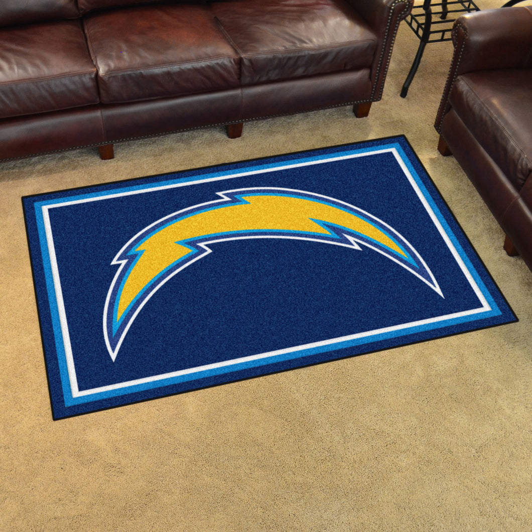 Los Angeles Chargers Plush Area Rugs -  4'x6'