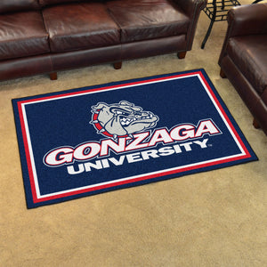 Gonzaga Bulldogs Plush Rug 4'x6'