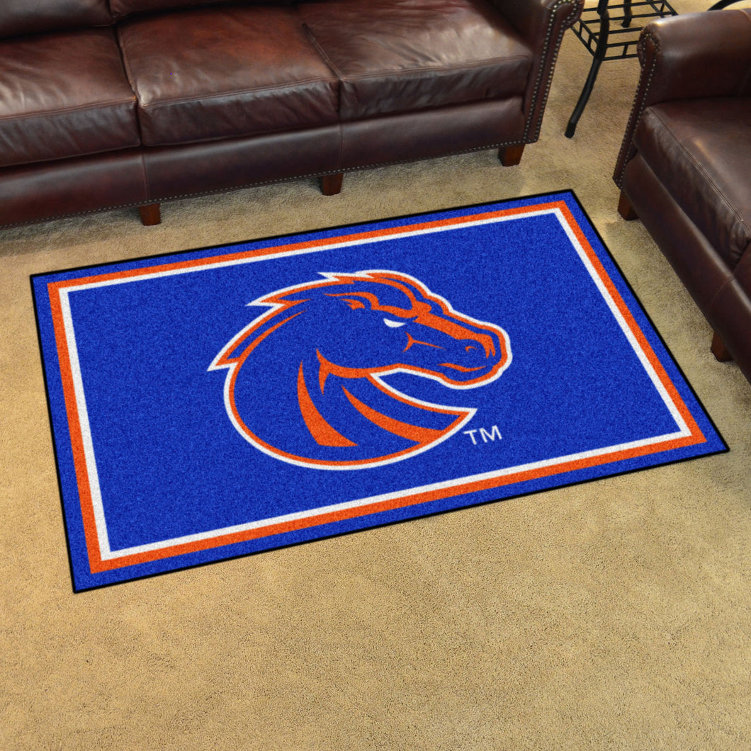 Boise State Broncos Plush Rug 4'x6'