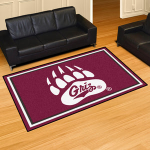 Montana Grizzlies Plush Rug 5'x8'