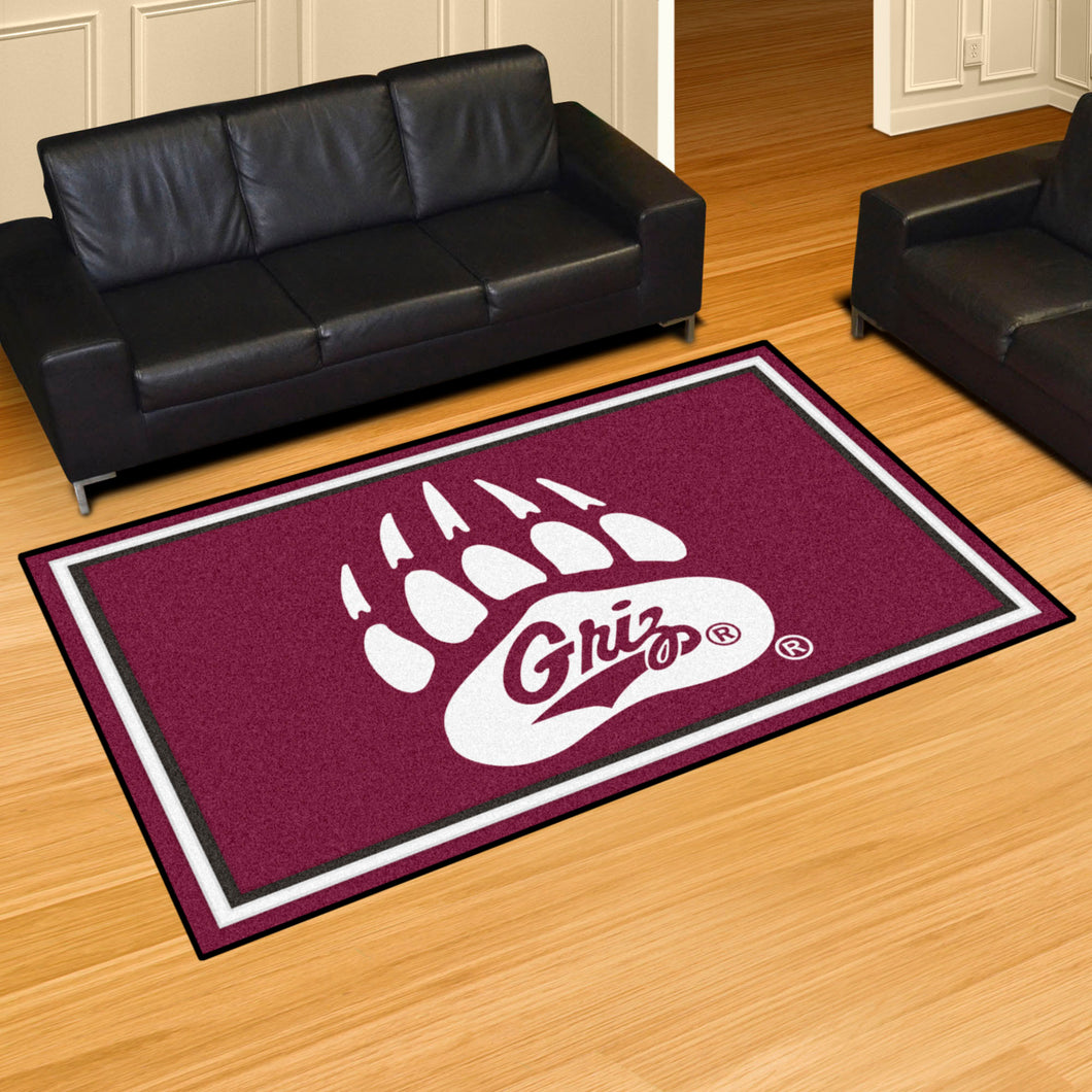 Montana Grizzlies Plush Rug 5'x8'