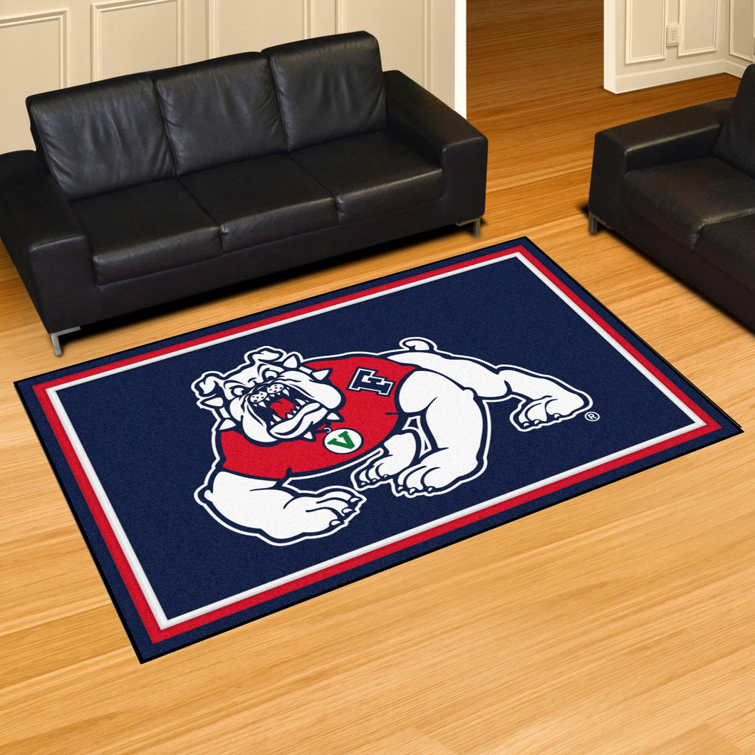 Fresno State Bulldogs Plush Rug 5'x8'