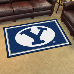BYU Cougars Plush Rug 4'x6'