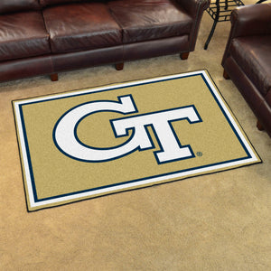 Georgia Tech Yellow Jackets Plush Rug 4'x6'