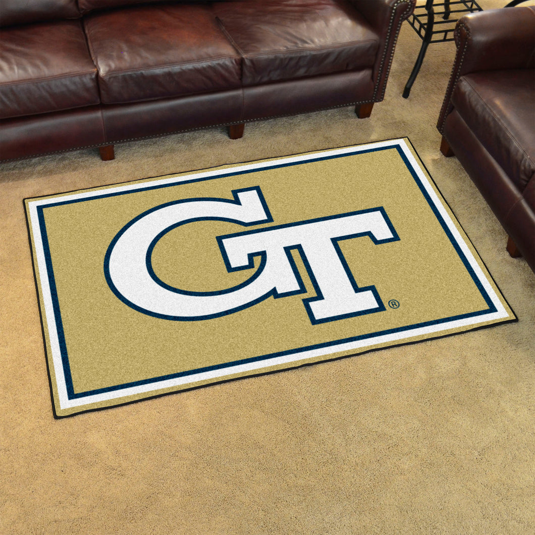 Georgia Tech Yellow Jackets Plush Rug 4'x6'