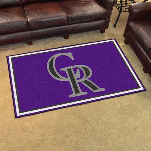 Colorado Rockies Plush Rug - 4'x6'