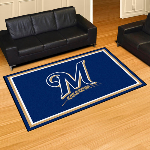 Milwaukee Brewers Plush Rug - 5'x8'