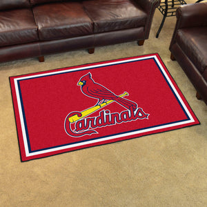 St. Louis Cardinals Wordmark Plush Rug - 4'x6'