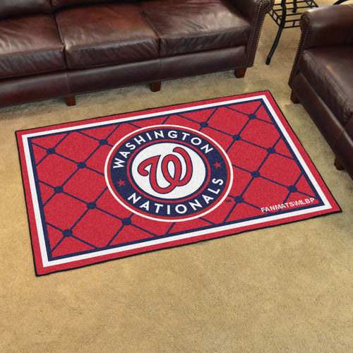 Washington Nationals Plush Rug - 4'x6'