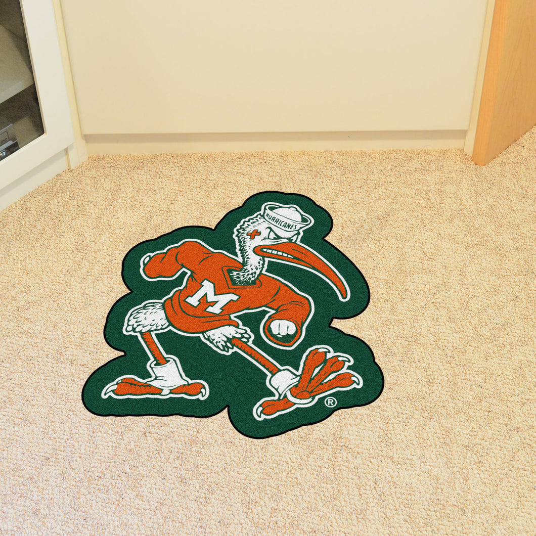 Miami Hurricanes Sebastian Mascot Rug - 30