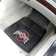 Ohio State Buckeyes 2 Piece Vinyl Car Mats - 18"x27"