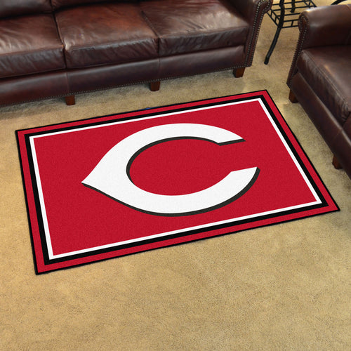 Cincinnati Reds Plush Rug - 4'x6'