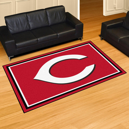 Cincinnati Reds Plush  Rug - 5'x8'