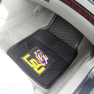 LSU Tigers 2 Piece Vinyl Car Mats - 18"x27"