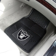 Las Vegas Raiders  2-piece Vinyl Car Mats - 18"x27"