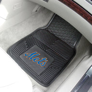  New York Mets 2-pc Vinyl Car Mat Set - 18x27
