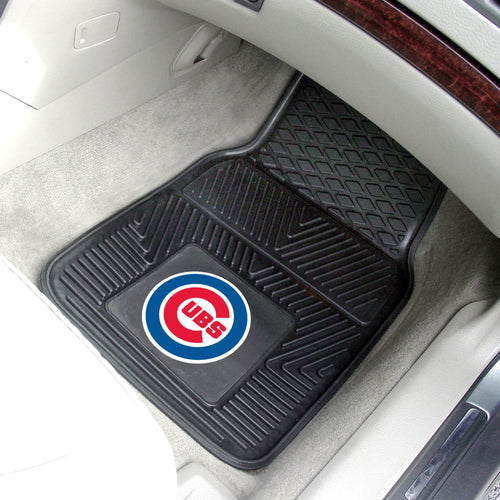 Chicago Cubs 2-pc Vinyl Car Mat Set - 18x27