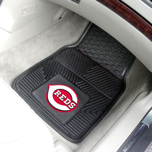  Cincinnati Reds 2-pc Vinyl Car Mat Set - 18x27