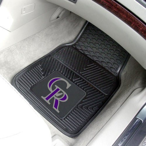 Colorado Rockies 2-pc Vinyl Car Mat Set - 18x27