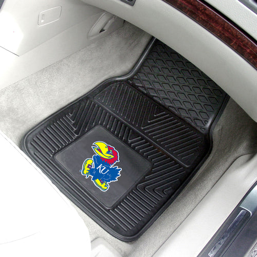 Kansas Jayhawks 2 Piece Vinyl Car Mats - 18