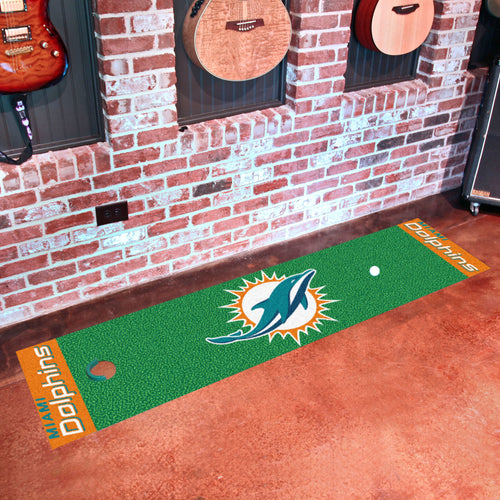 Miami Dolphins Putting Green Mat - 18