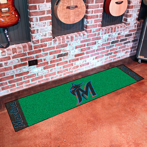 Miami Marlins Putting Green Mat 18