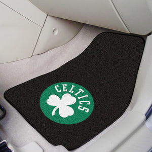Boston Celtics 2-piece Carpet Car Mats - 18"x27"