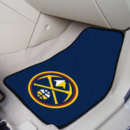 Denver Nuggets 2-piece Carpet Car Mats - 18"x27"