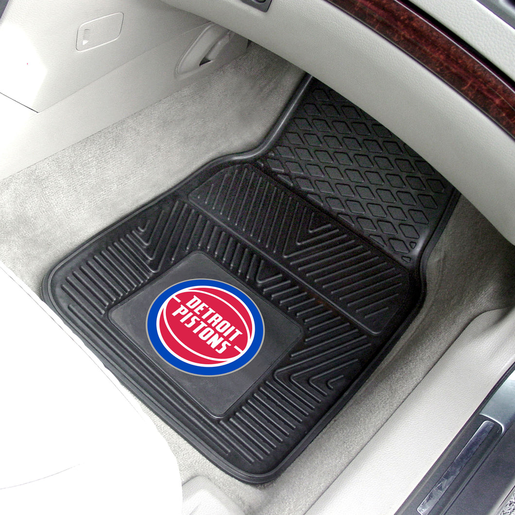 Detroit Pistons 2-piece Vinyl Car Mats - 18