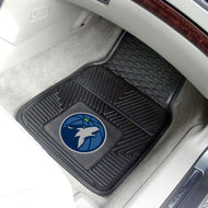 Minnesota Timberwolves 2-piece Vinyl Car Mats - 18"x27"