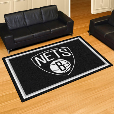 Brooklyn Nets Plush Rug - 5'x8'