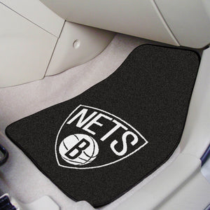 Brooklyn Nets 2-piece Carpet Car Mats - 18"x27"