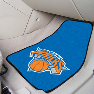 New York Knicks 2-piece Carpet Car Mats - 18"x27"