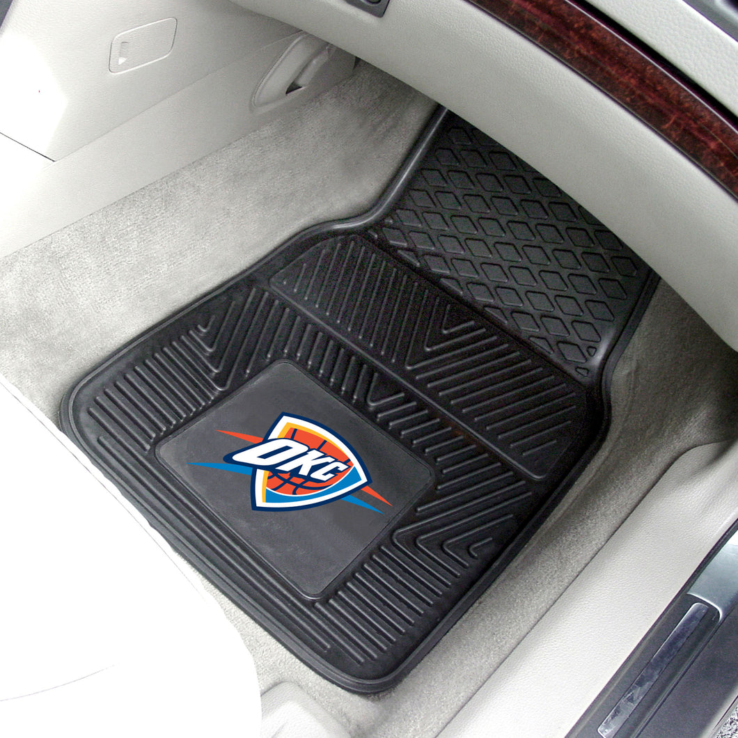 Oklahoma City Thunder 2-piece Vinyl Car Mats - 18