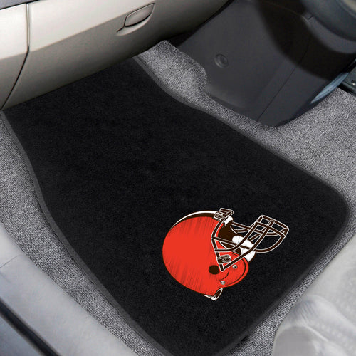 Cleveland Browns 2-Piece Embroidered Car Mat Set - 17