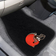 Cleveland Browns 2-Piece Embroidered Car Mat Set - 17"x25.5"