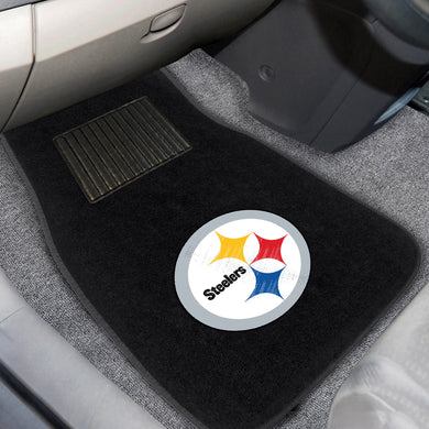 Pittsburgh Steelers 2-Piece Embroidered Car Mat Set - 17