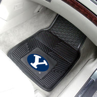 Brigham Young Cougars 2 Piece Vinyl Car Mats - 18"x27"